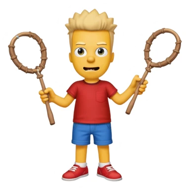 make the realistic bart simpson meme sticker