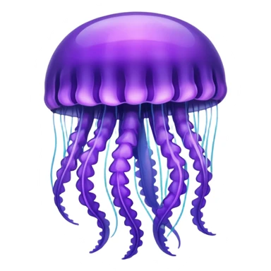 Purple jellyfish sticker