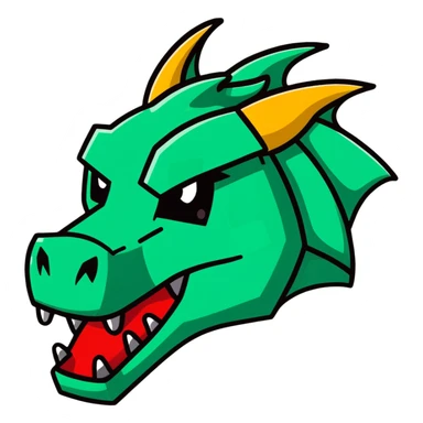 Minecraft dragon head sticker