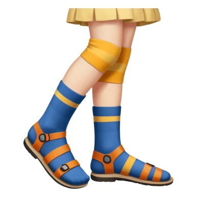 socks on with sandals on sticker
