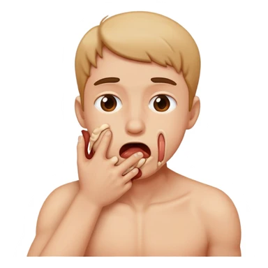 choking myself  sticker