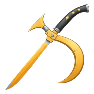 The sickle for mowing grass sticker