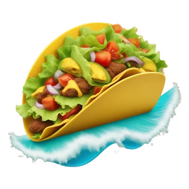 Tacos surfing  sticker