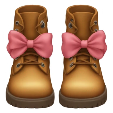 Boots with bow  sticker