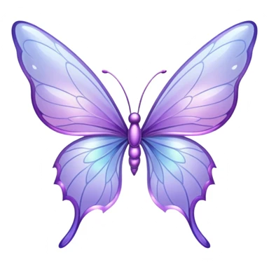 Lilac fairy wings sticker