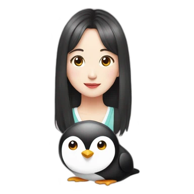 TWICE Mina with Penguin sticker