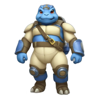 Blastoise fireman full body sticker