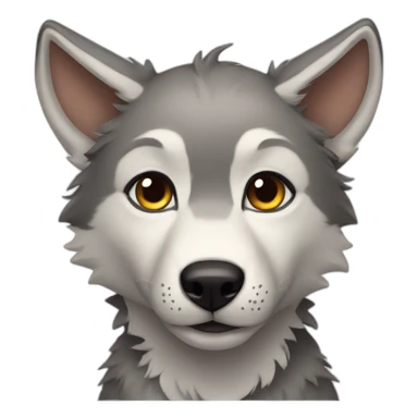 Wolf pup sticker