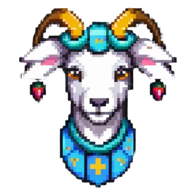 goat with a database icon on its head sticker