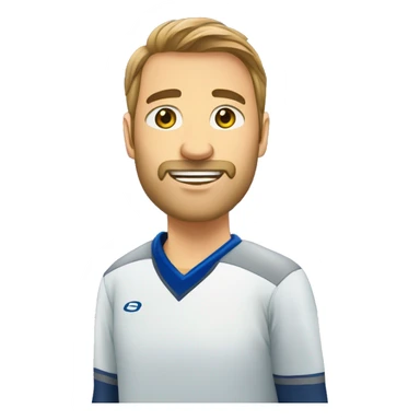 Coach de hockey sur glace en plein match sticker