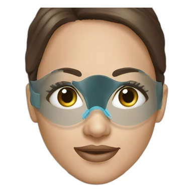 lasik eye surgery mask brunette sticker