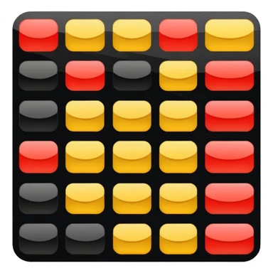 Make a flat color, red yellow and black. sticker