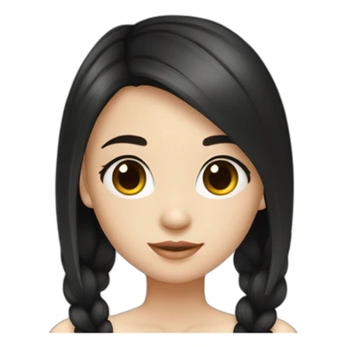 Beautiful girl,Black hair,long hair,Black eyes,Chinese sticker