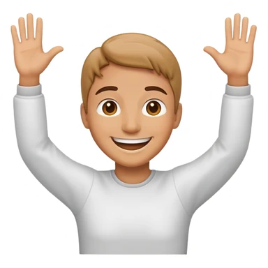 smiling face with open arms sticker