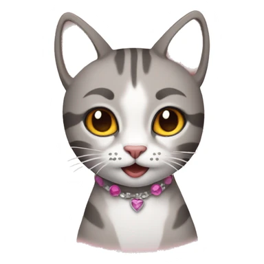 Cat pop star sticker