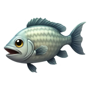 Fish with grotesque growth sticker