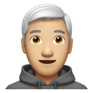 Asian French man sticker