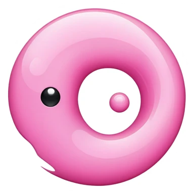 Pink yin & yang sticker