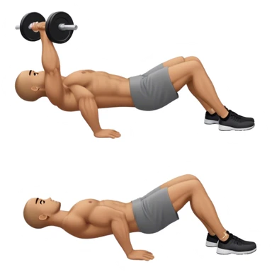 side-view guy weighted glute-bridges sticker