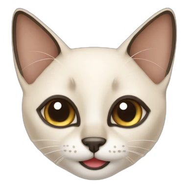 Happy siamese cat sticker
