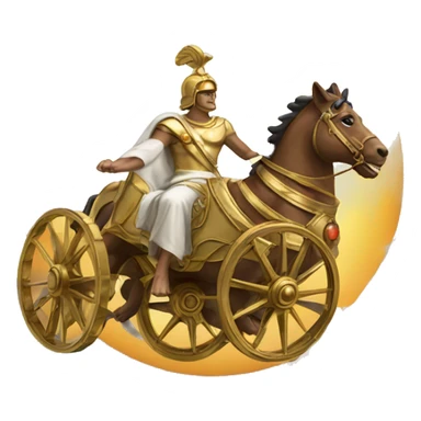 apollo chariot going across sun  sticker