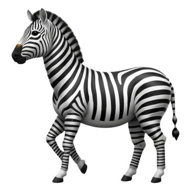 zebra walking sticker