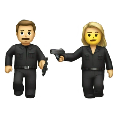 matrix avoiding bullets sticker