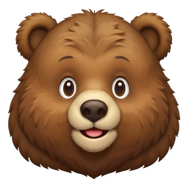 kissing bear sticker