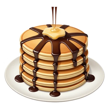 Pancakes with chocolate  sticker