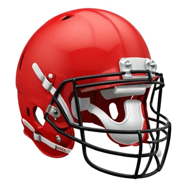 in a shade of red college football helmets sticker