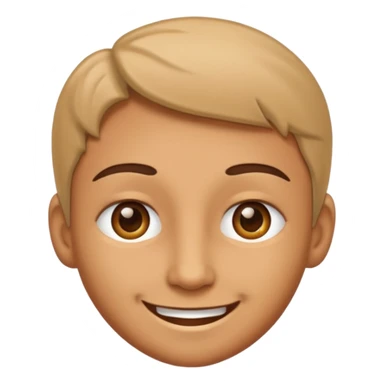 A smiling face with half open eyes. sticker