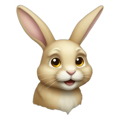 Lapin crétin sticker