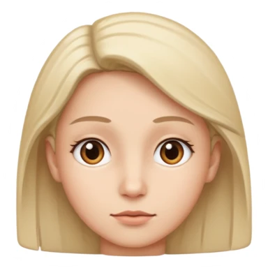 turn left side face and side eyes on left side  sticker