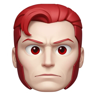 red face vision marvel half body from captain america: civil war sticker