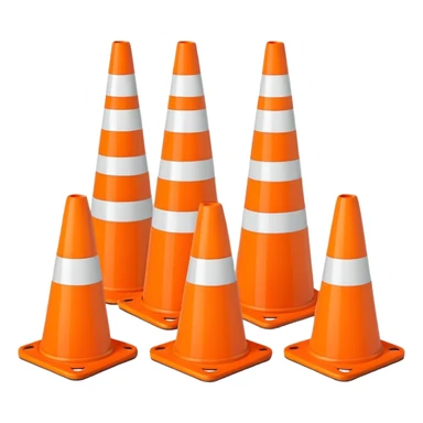 100 alive traffic cones sticker
