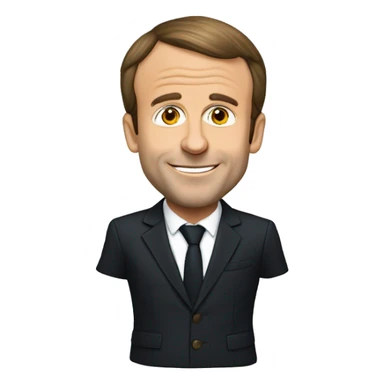 Emmanuel Macron qui a la calvitie sticker
