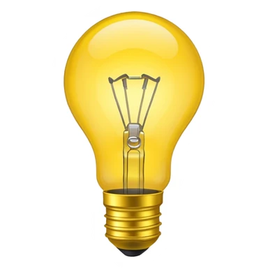 a lightbulb where you can't see the internals sticker