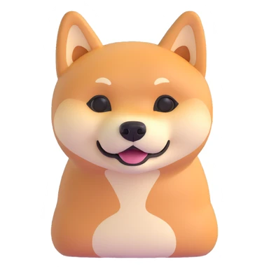 shiba inu thin sticker