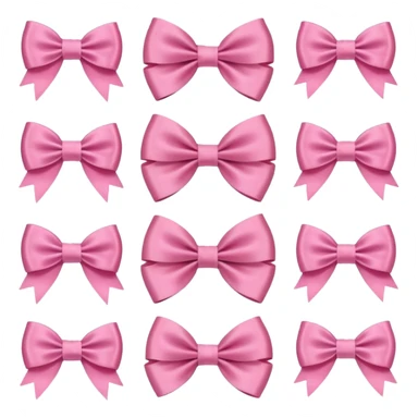 Cute girly bows sticker
