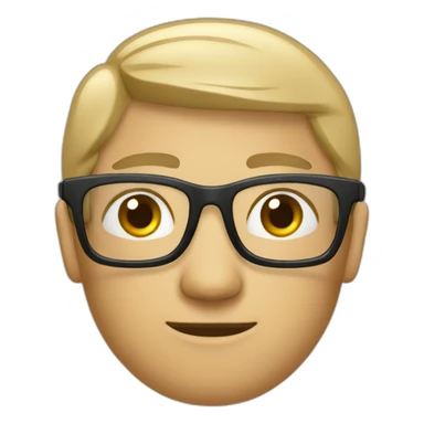 planner-glasses-Chineseman sticker