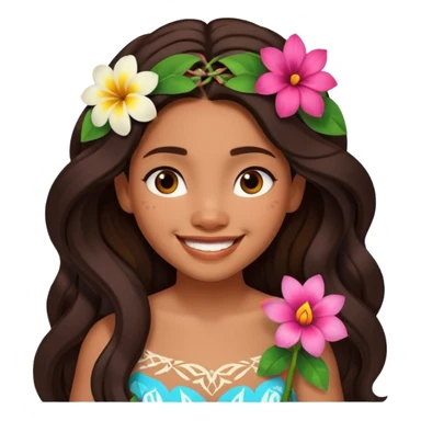 moana face sticker