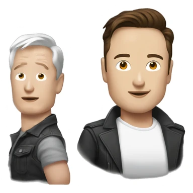 Elon musk as kpoper  sticker
