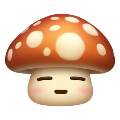 sleeping mushroom chara sticker