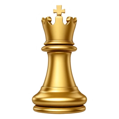 Gold chess rook sticker