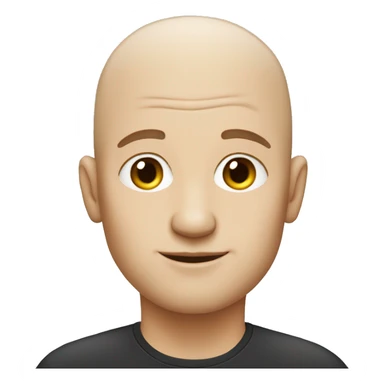 tech guy without hair white skin sticker