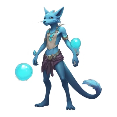 Anthro cool cute kawaii LiLaiRa-Vernid-Fakémon Full Body sticker