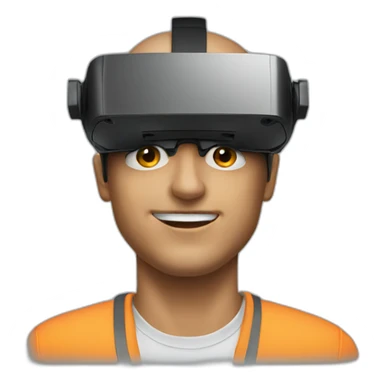 mans head wearing vr sticker