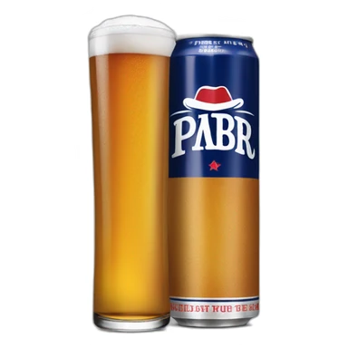 pbr tallboy with shot of whiskey sticker