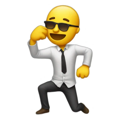 homme qui fait un dab sticker