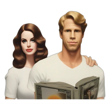 lana del rey norman fucking rockwell album cover sticker